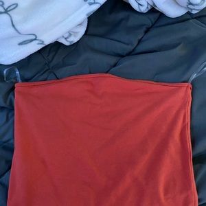 orange tube top, small